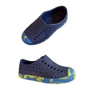 C10 Native Jefferson Marbled Regatta Blue Vallarta Palm Marble Shoes Unisex